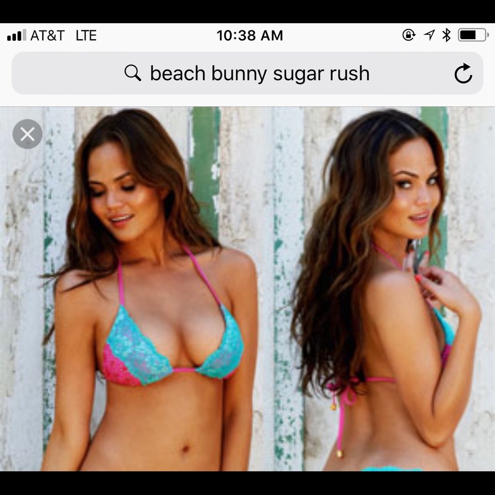 ISO Beach Bunny Sugar Rush push up + triangle top